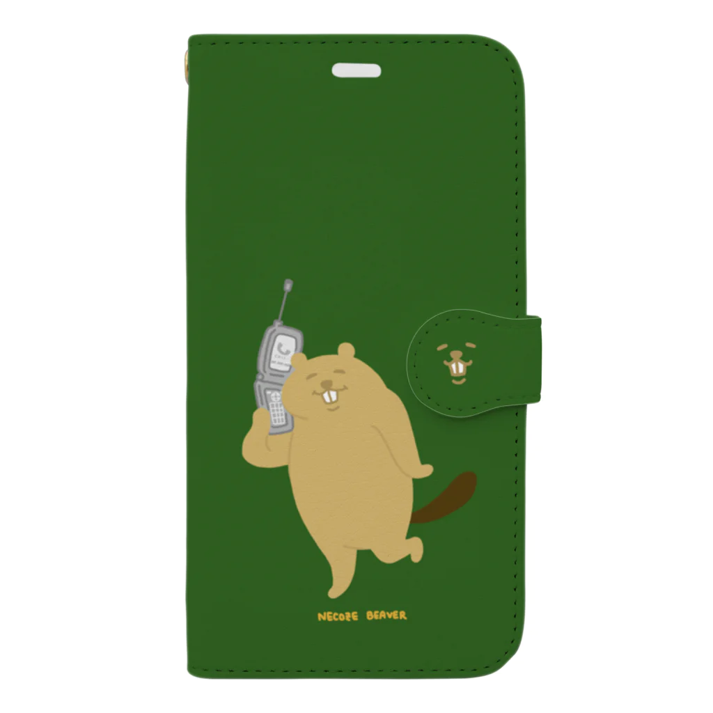 viva's SHOPのねこぜびーばー Book-Style Smartphone Case