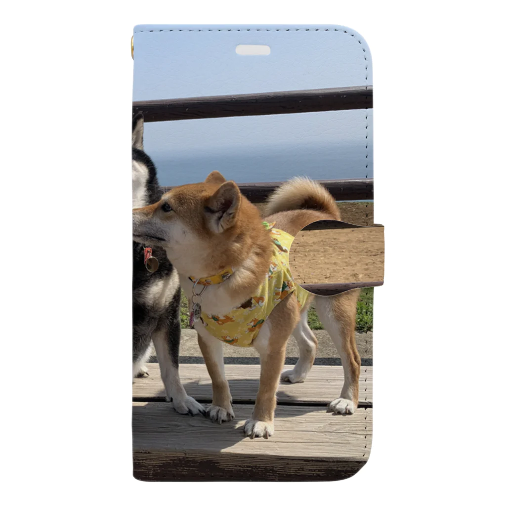 sakuichina2012の柴プー Book-Style Smartphone Case