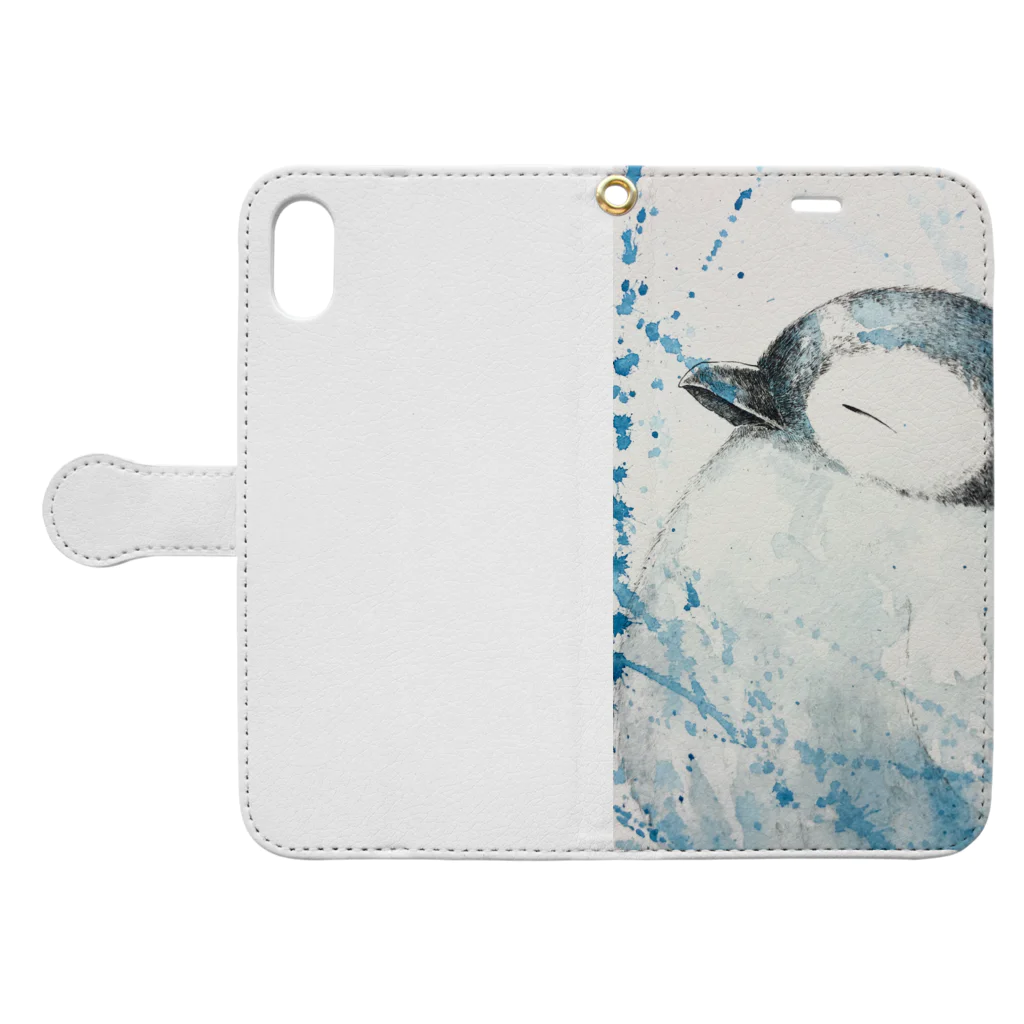 jin-whalesongのblizzard Book-Style Smartphone Case:Opened (outside)