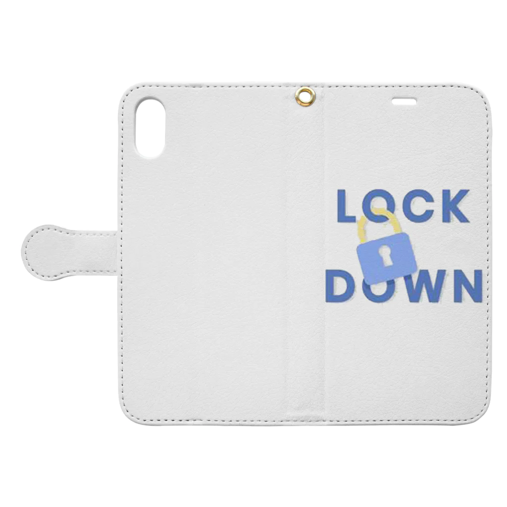 JeanのLock Down  手帳型スマホケースを開いた場合(外側)