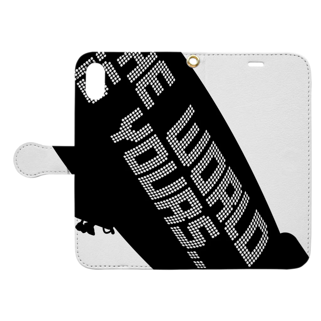 stereovisionのTHE WORLD IS YOURS…（飛行船のみvr） Book-Style Smartphone Case:Opened (outside)