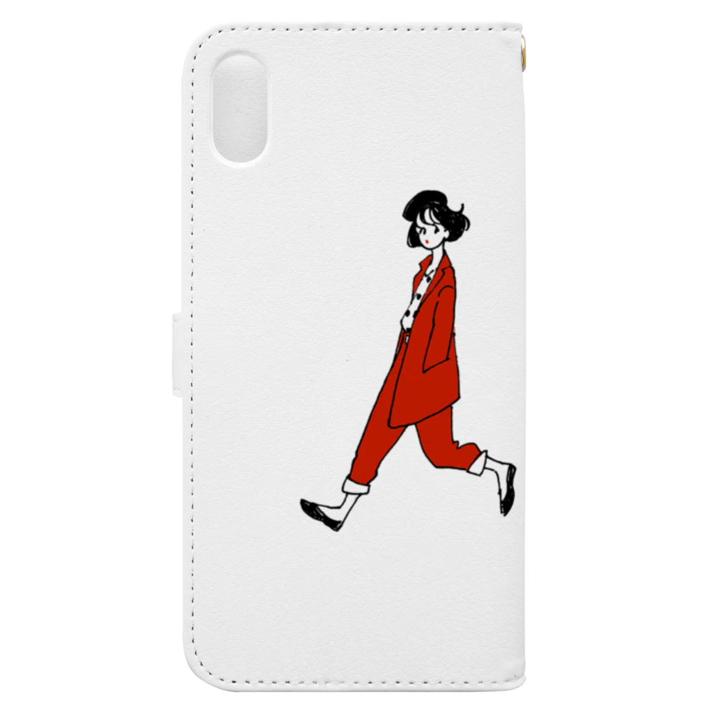 チヤキ CHAKIのRED SET UP Book-Style Smartphone Case :back