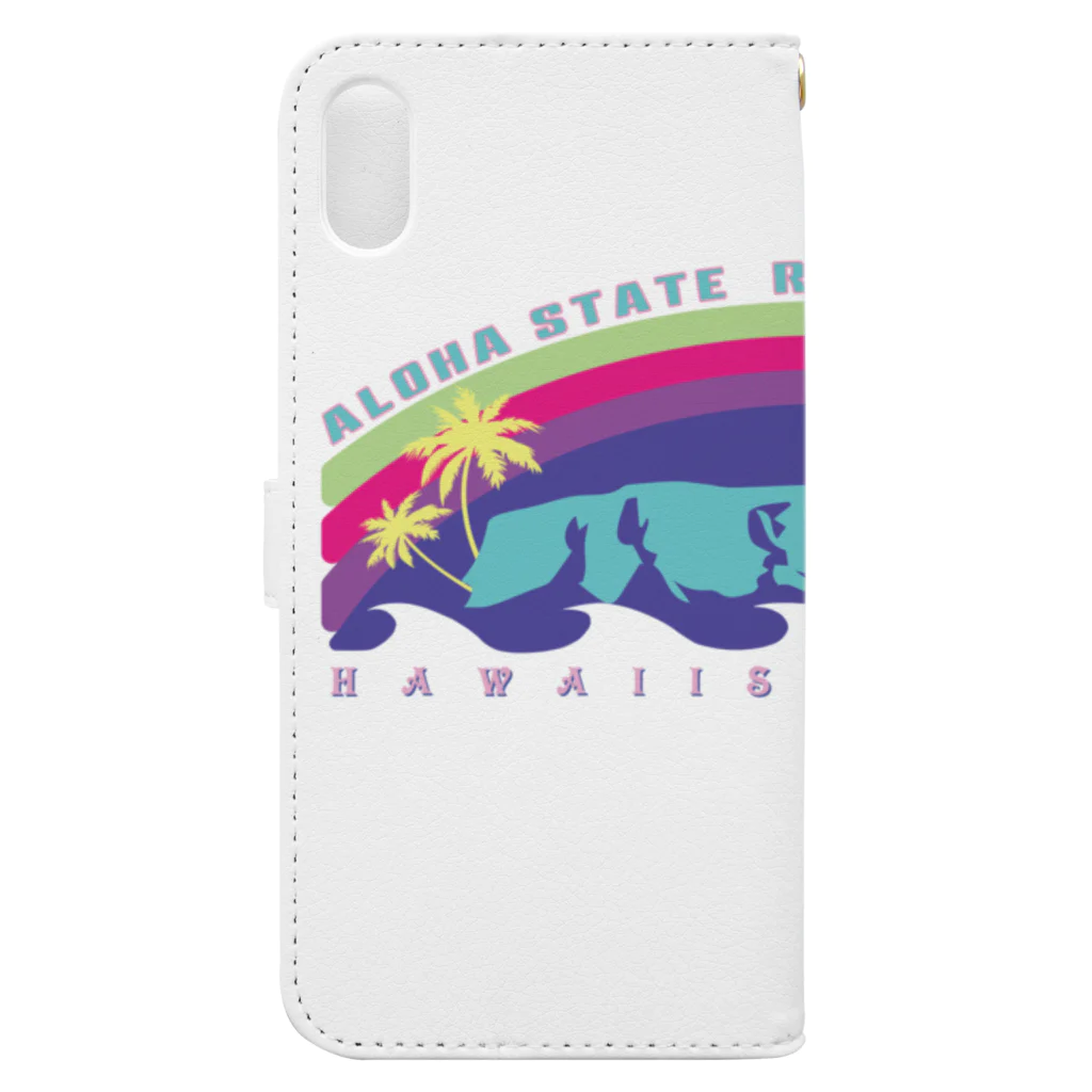 ハワイスタイルクラブのHawaiian monument Book-Style Smartphone Case :back