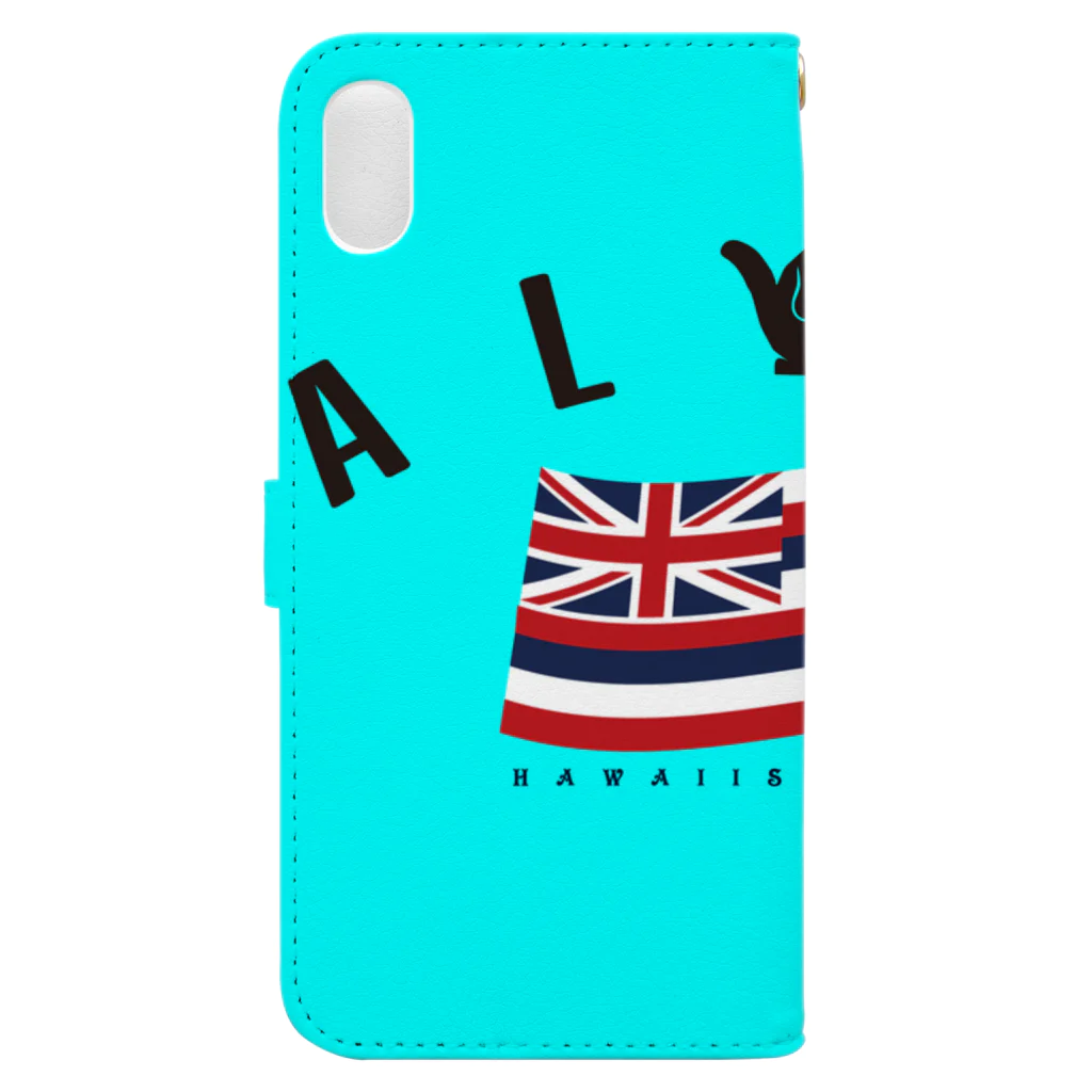 ハワイスタイルクラブのAloha Flag Book-Style Smartphone Case :back