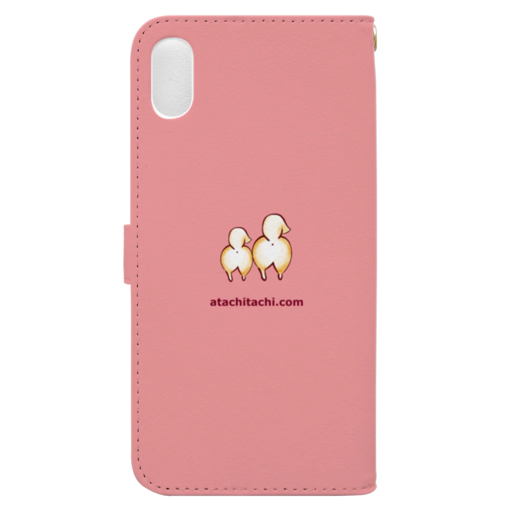 あたちたちのおみせのおちりたちpink Book-Style Smartphone Case :back