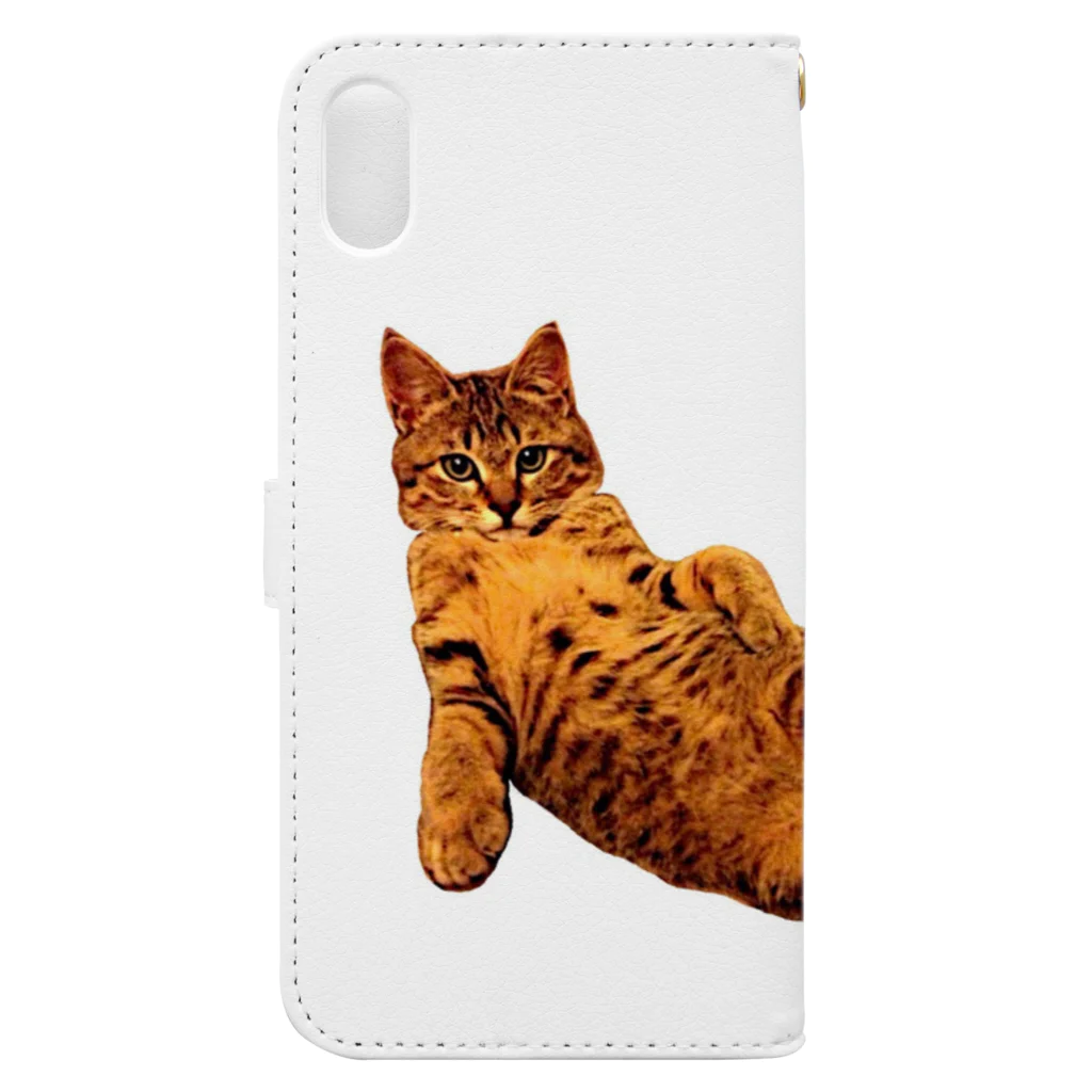 Elegant CatのElegant Cat ③ Book-Style Smartphone Case :back