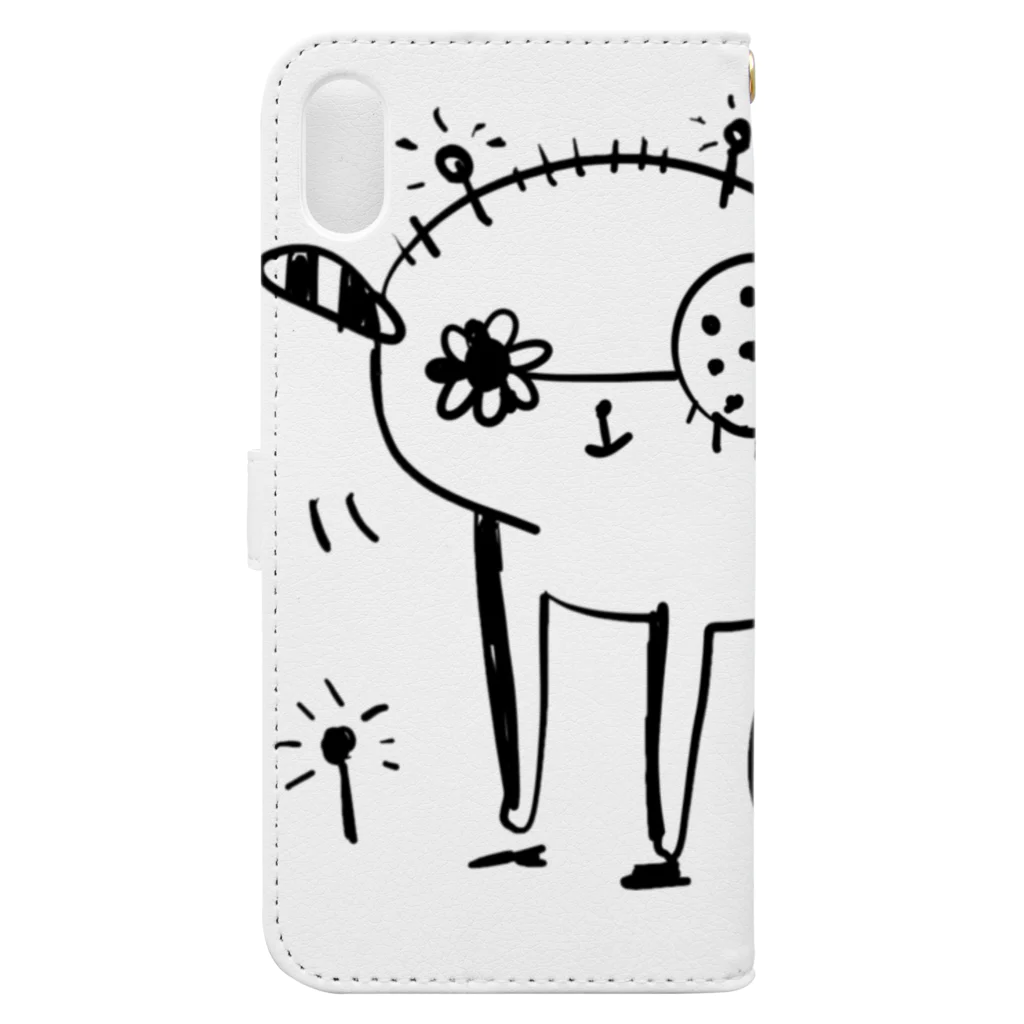 koyu.shopのいいんやないわんわん Book-Style Smartphone Case :back