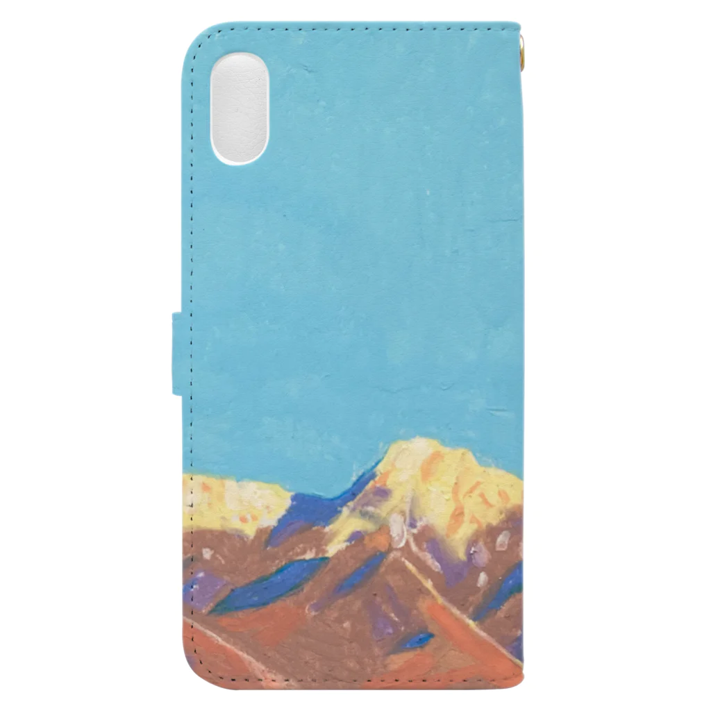 hisamineの八ヶ岳の夕景 Book-Style Smartphone Case :back