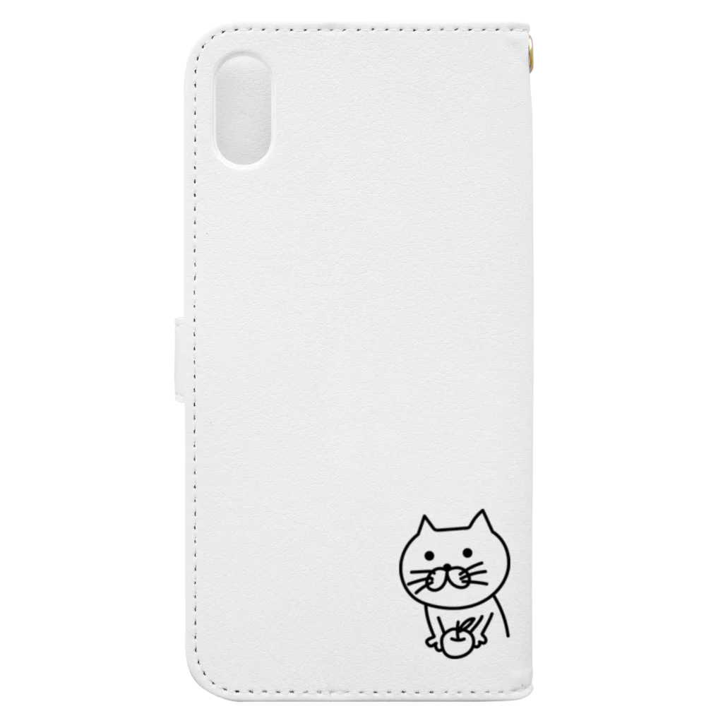 半野良猫のPOPESU-ポぺス-のねこ Book-Style Smartphone Case :back