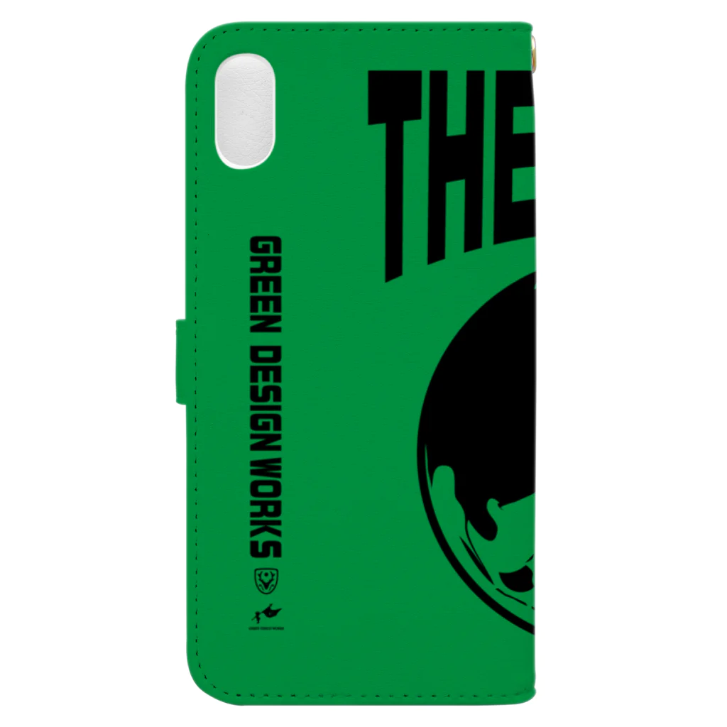 GREEN DESIGN WORKS　グリーンデザインワークスのTHE EARTH　手帳型iPhoneケース 手帳型スマホケースの裏面