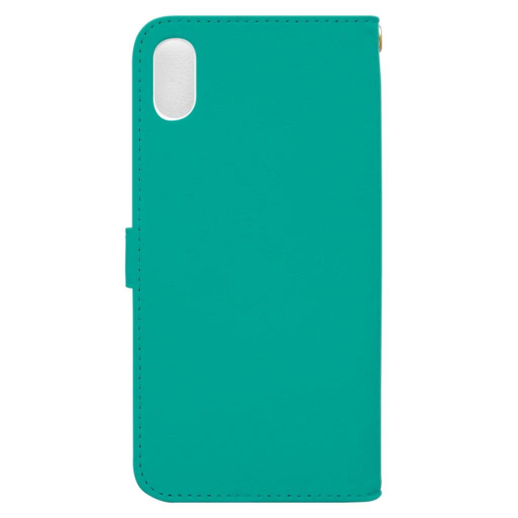 GREEN DESIGN WORKS　グリーンデザインワークスのTHE EARTHシンプルVer.　手帳型iPhoneケース Book-Style Smartphone Case :back