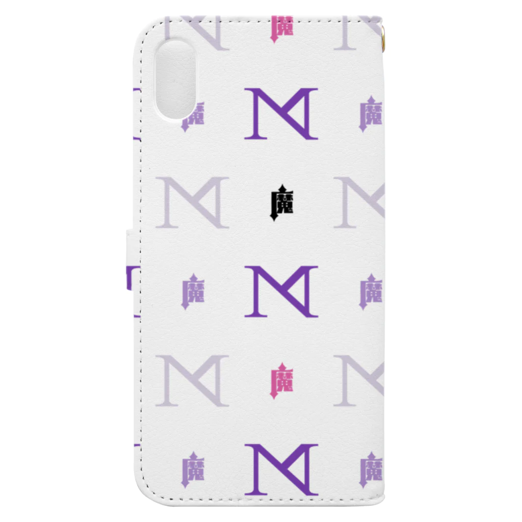 wktkライブ公式グッズショップの「NM」手帳型スマホケース Book-Style Smartphone Case :back