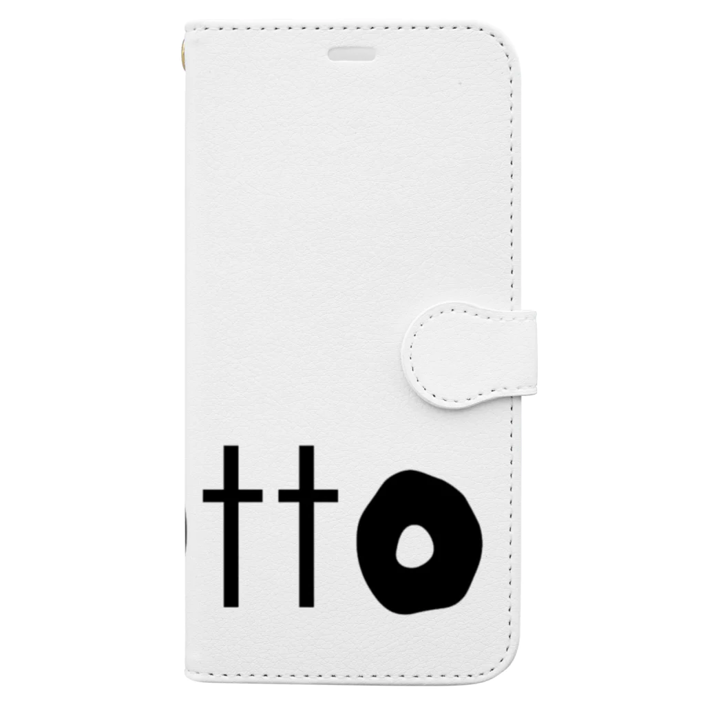 tottoのtottoロゴ Book-Style Smartphone Case