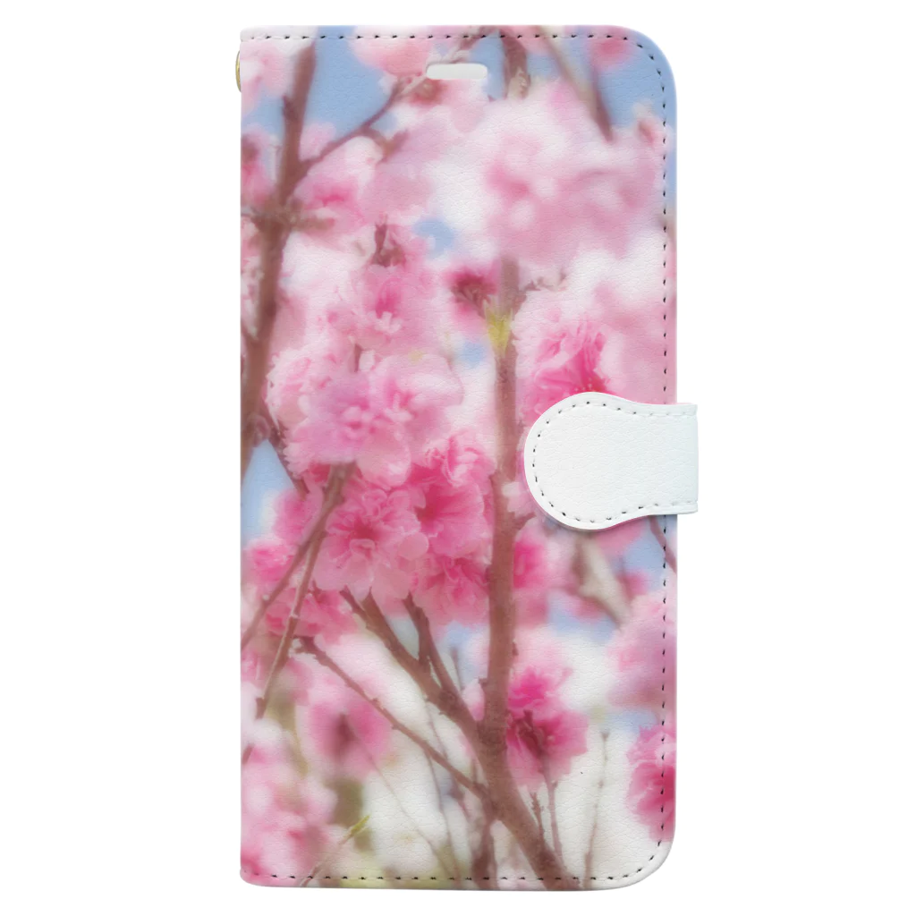 akane_art（茜音工房）の花フォト（八重桜） Book-Style Smartphone Case