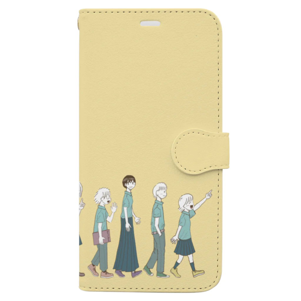 踊るこどもたちの大行進　秋 Book-Style Smartphone Case