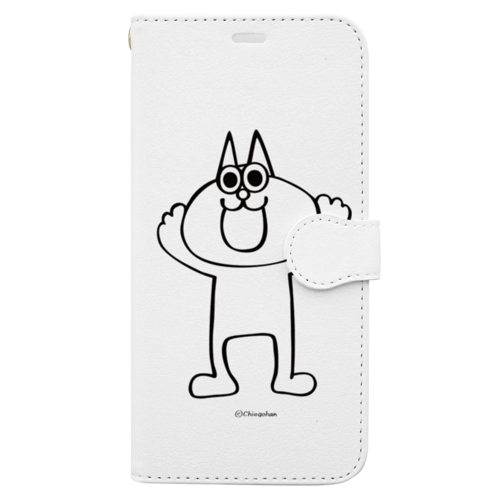 chiegohan shopのネコのヤフーくん Book-Style Smartphone Case