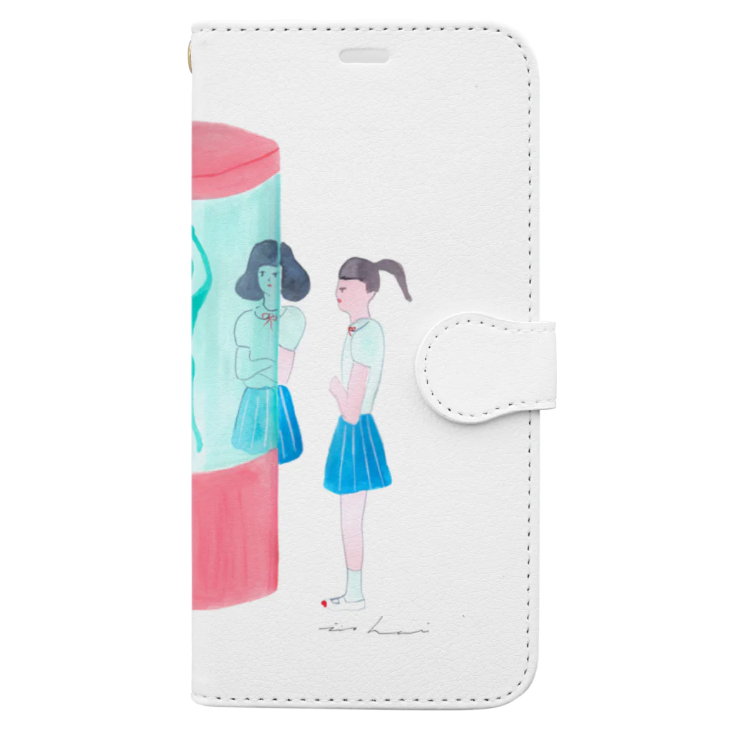 itohidemi.shopの未確認生命体確保 Book-Style Smartphone Case