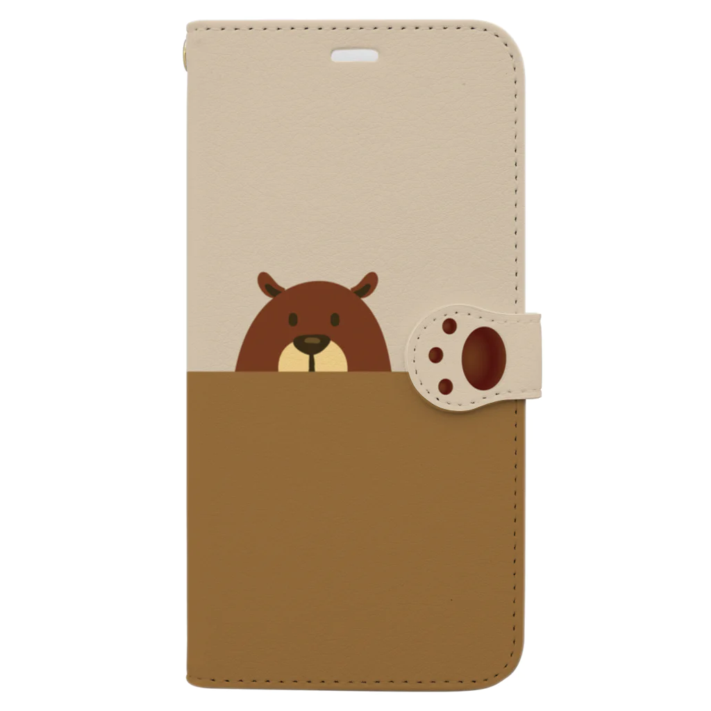 BEARGUNDYのかくれんべあ Book-Style Smartphone Case