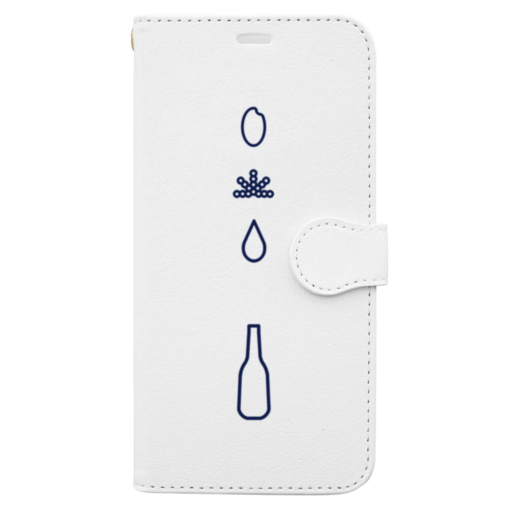 まーの→SAKE Book-Style Smartphone Case