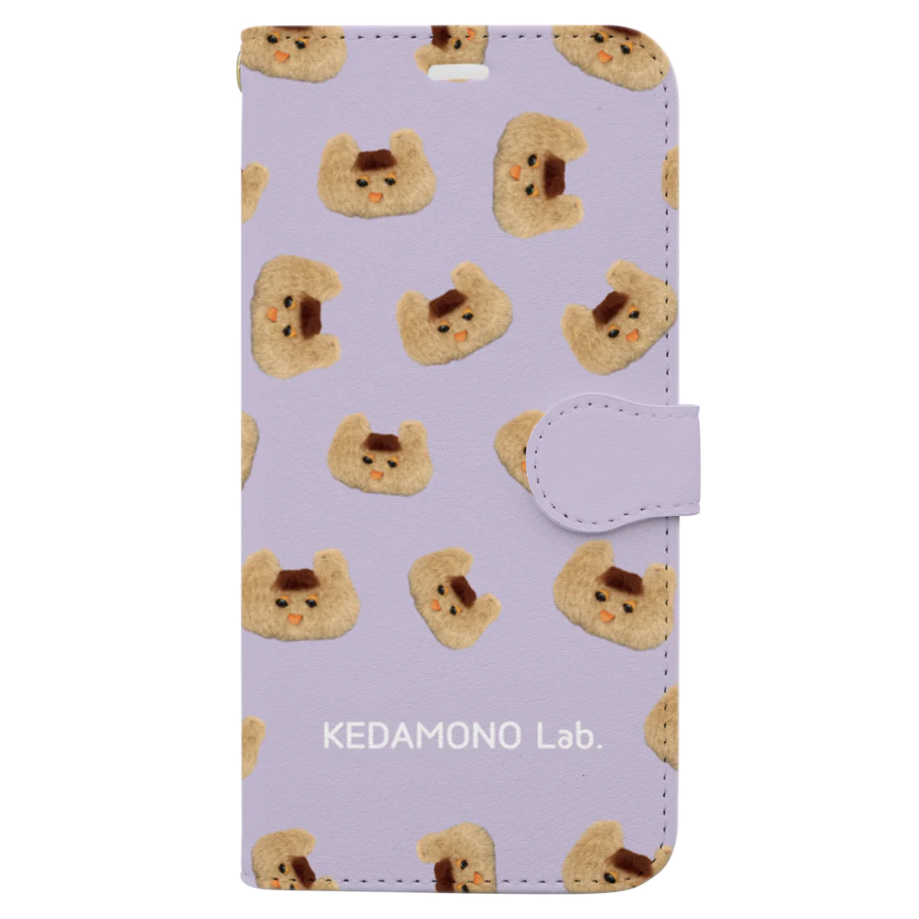 KEDAMONO Lab.のまえがみちゃんBOOK 手帳型スマホケース