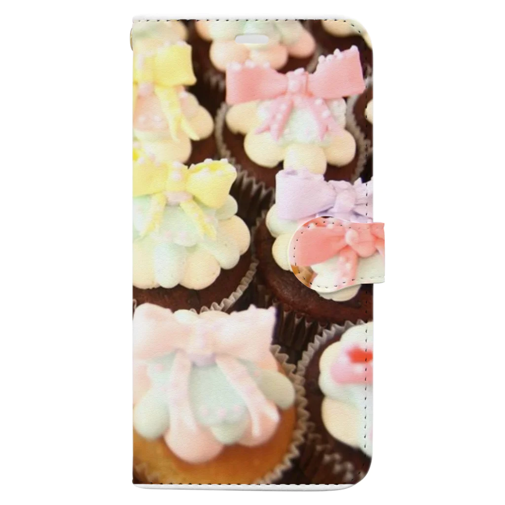 aki🧜‍♀️kia /aki narisawaのkia cupcake Book-Style Smartphone Case