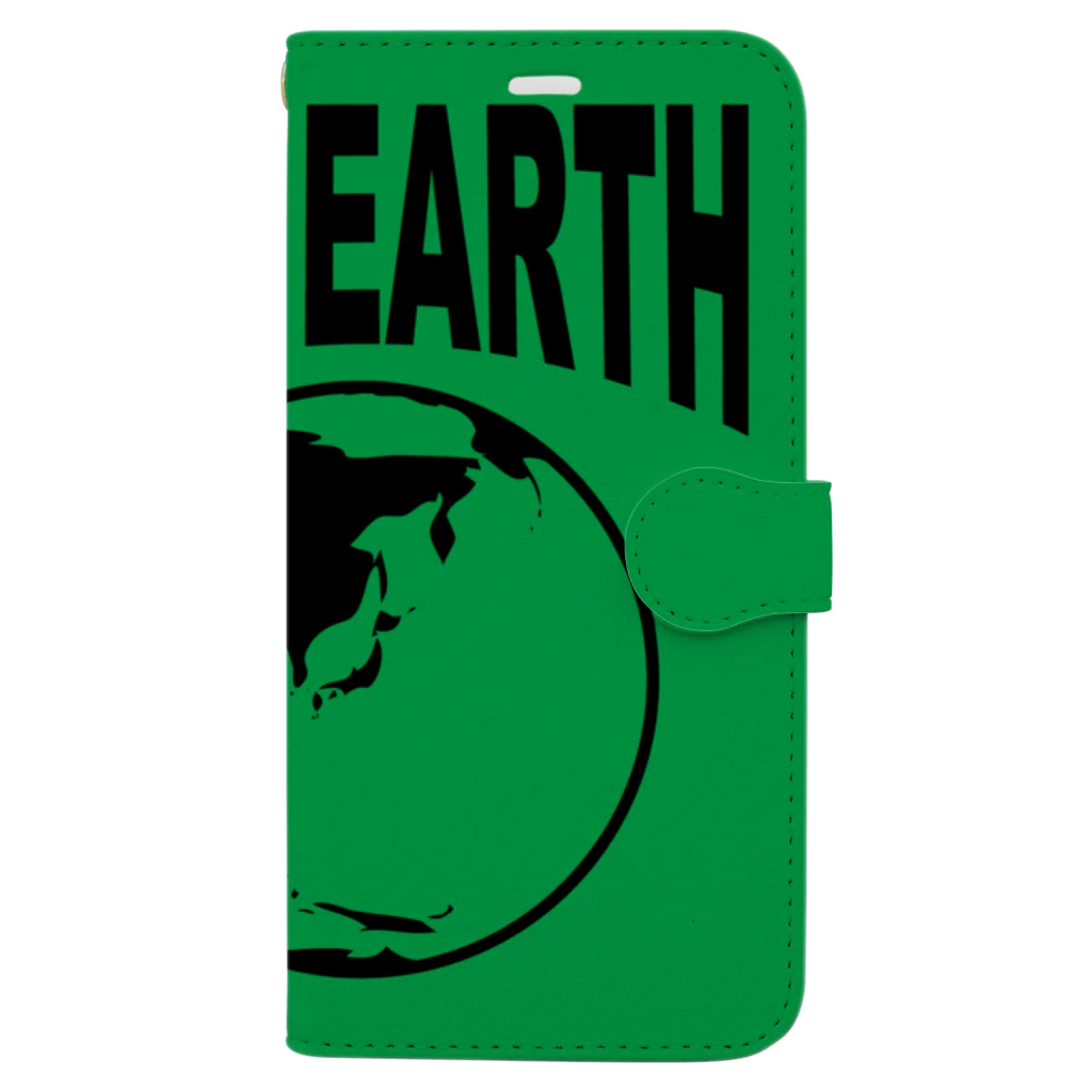 GREEN DESIGN WORKS　グリーンデザインワークスのTHE EARTH　手帳型iPhoneケース 手帳型スマホケース