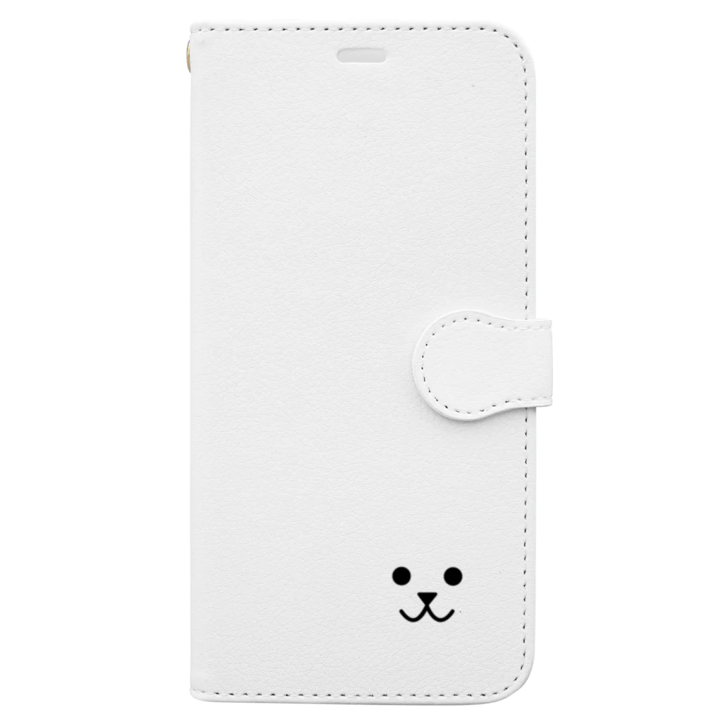 PostPet Official Shopのえっへんモモ Book-Style Smartphone Case