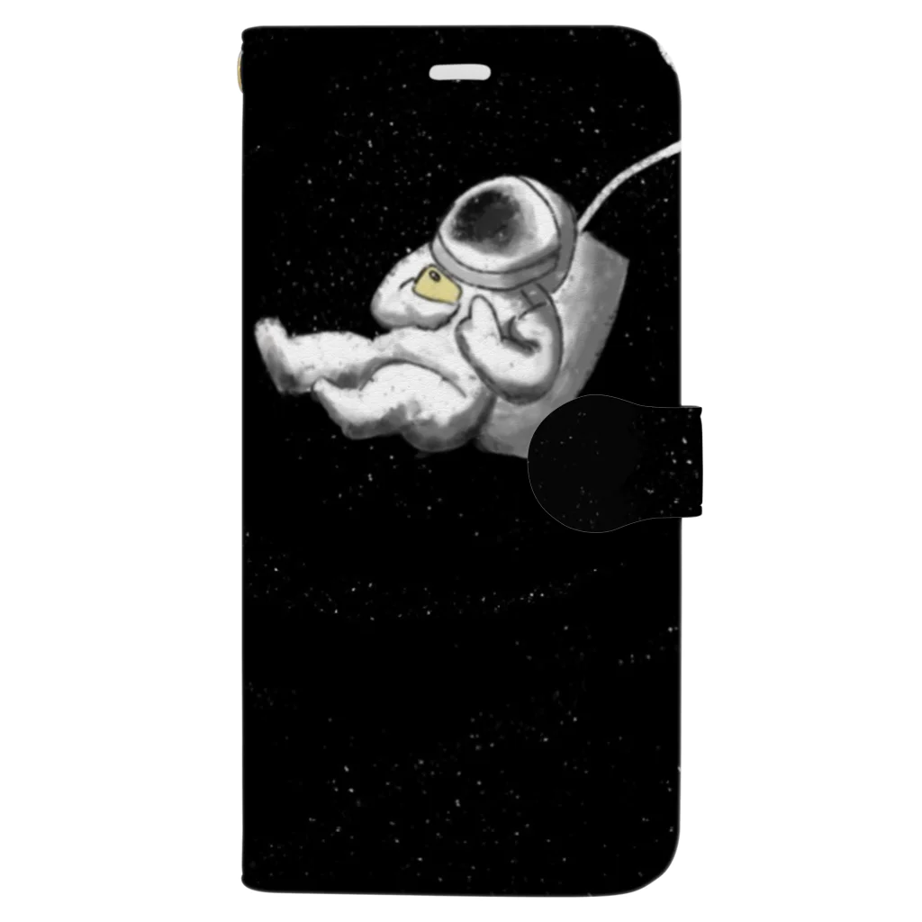 pooの宇宙でもスマホかい Book-Style Smartphone Case