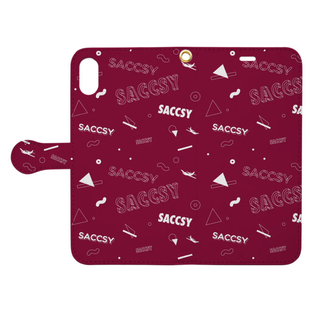 SACCSY SHOPのSACCSY_手帳型スマホケース2 手帳型スマホケースを開いた場合(外側)