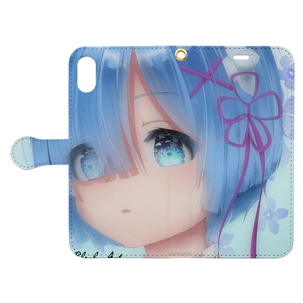 ProfessorBlankのRem Book-Style Smartphone Case:Opened (outside)