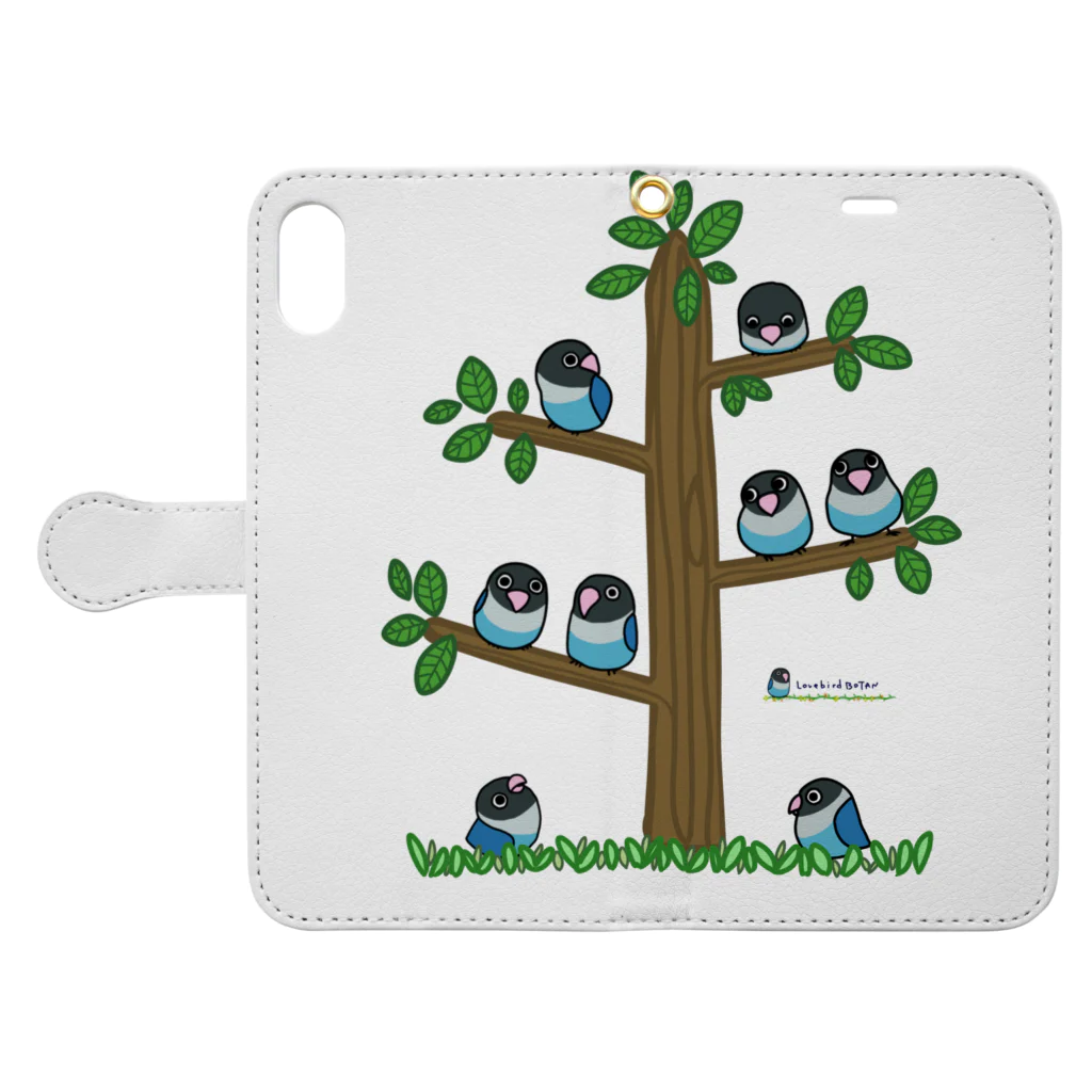 LOVEBIRD BOTANのLOVEBIRD BOTAN Tree Book-Style Smartphone Case:Opened (outside)