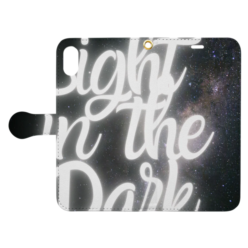 Light in the darkのLight in the dark Book-Style Smartphone Case:Opened (outside)