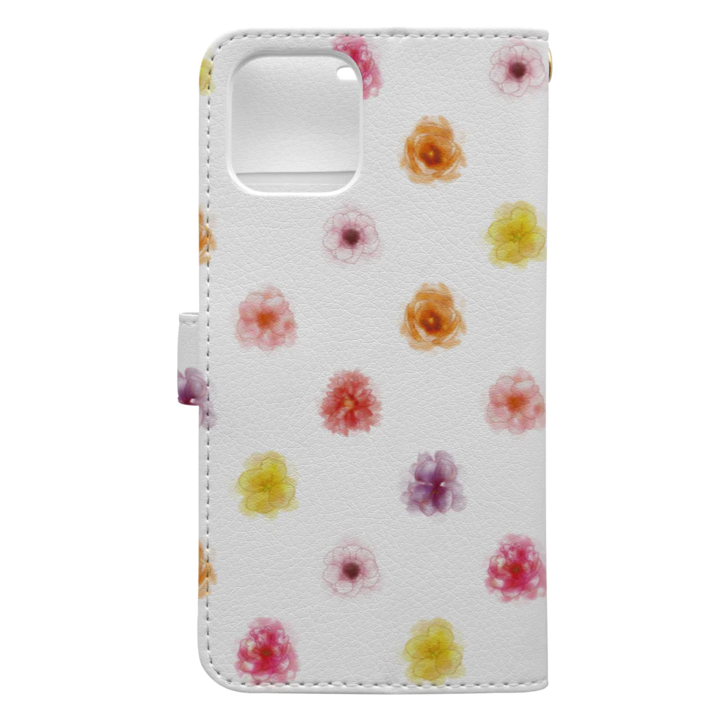 AttentIの春のお花 Book-Style Smartphone Case :back