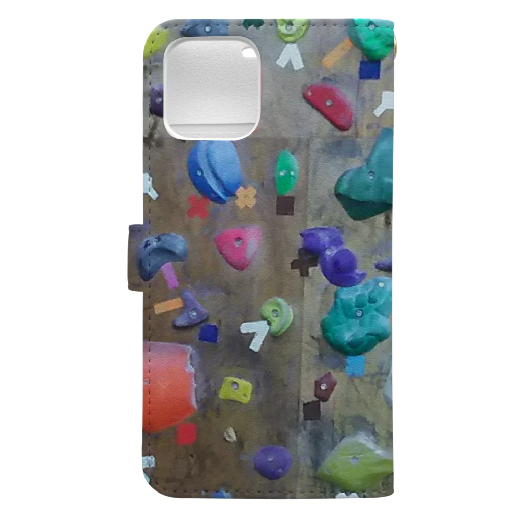 RAVE GIRLのbouldering~素敵な凹凸~ Book-Style Smartphone Case :back