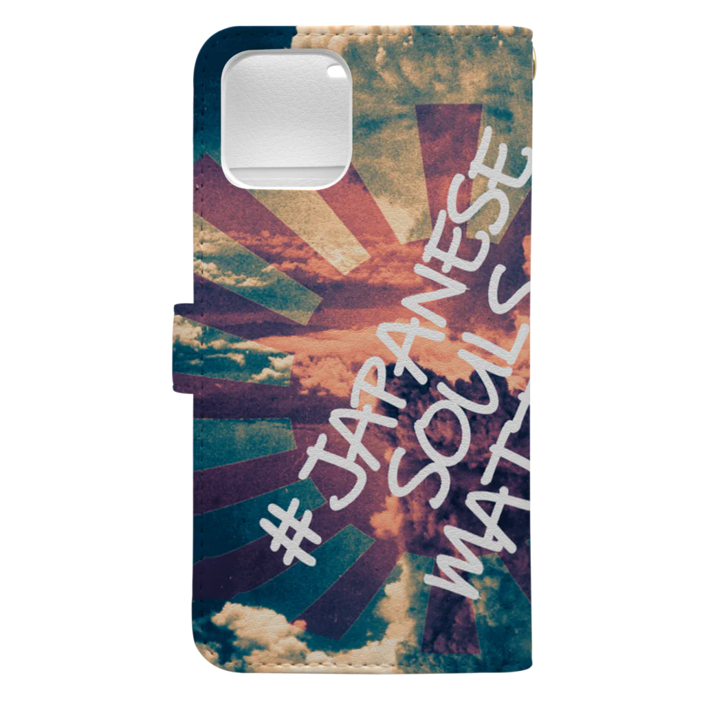 office SANGOLOWの#JapaneseSoulsMatters Book-Style Smartphone Case :back