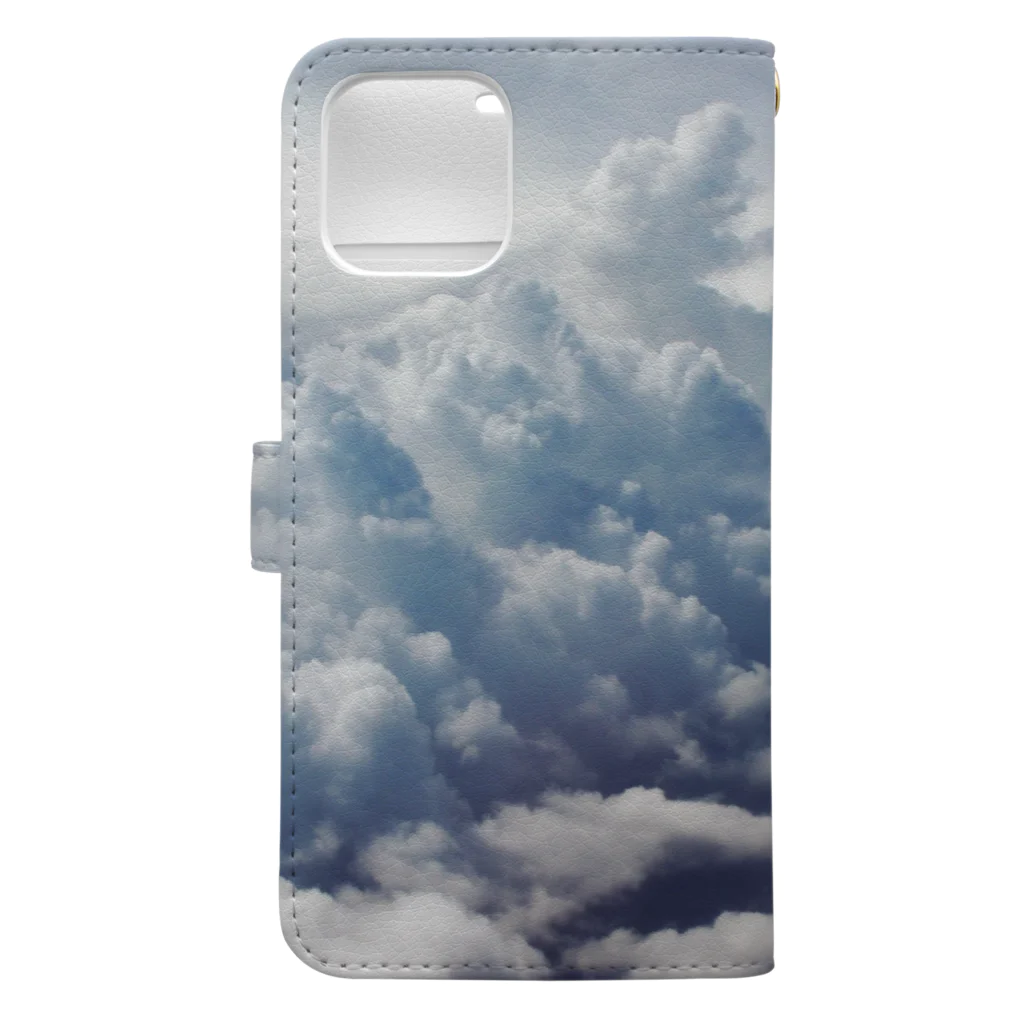 YASAKASAKUの雲スマホケース☁ Book-Style Smartphone Case :back