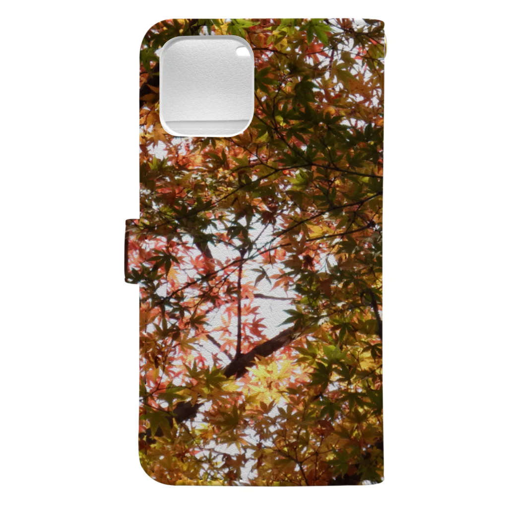 Ngorongoro＊Pixelのforest(Sepia Book-Style Smartphone Case :back