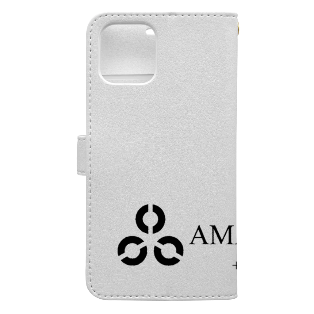 AMANOJVCKの透過！AMANOJVCKロゴ Book-Style Smartphone Case :back