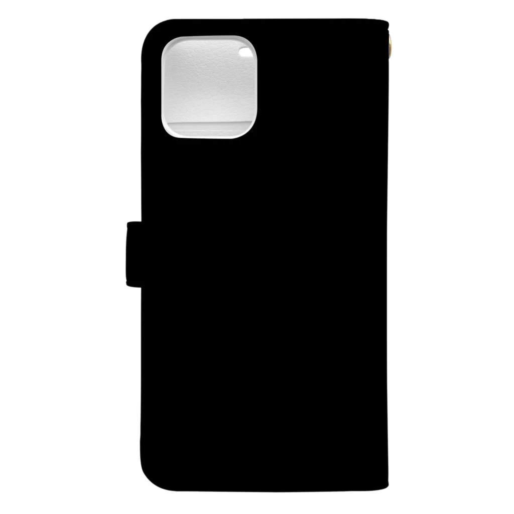 GREEN DESIGN WORKS　グリーンデザインワークスのGDW iPhoneケース（手帳型） ブラック Book-Style Smartphone Case :back