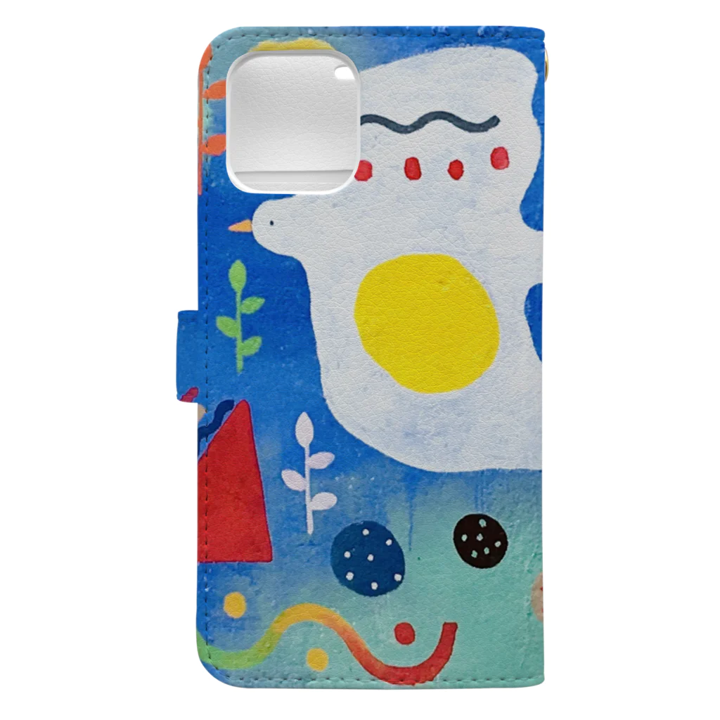 emi tanajiの夢カワ🐶わんこ Book-Style Smartphone Case :back