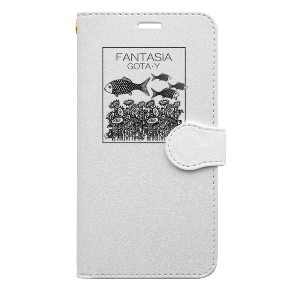 ゴータ・ワイのFANTASIA～ひまわり～  手帳型スマホケース