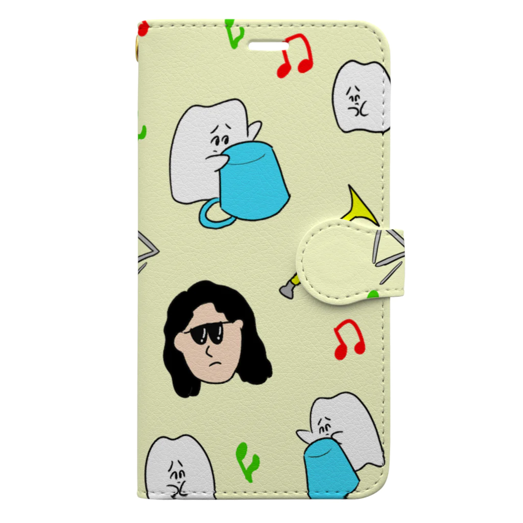 歯のマンガの吹奏楽部 Book-Style Smartphone Case