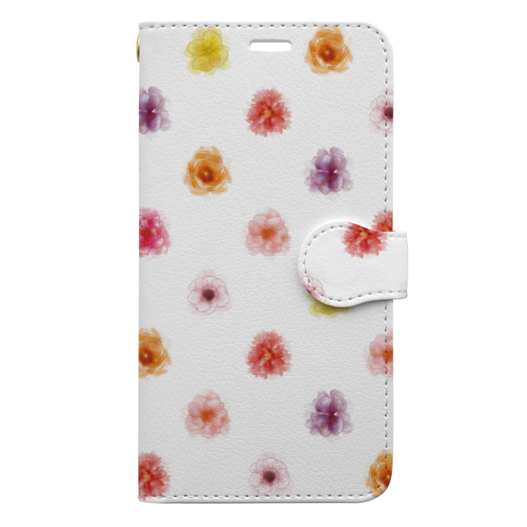 AttentIの春のお花 Book-Style Smartphone Case