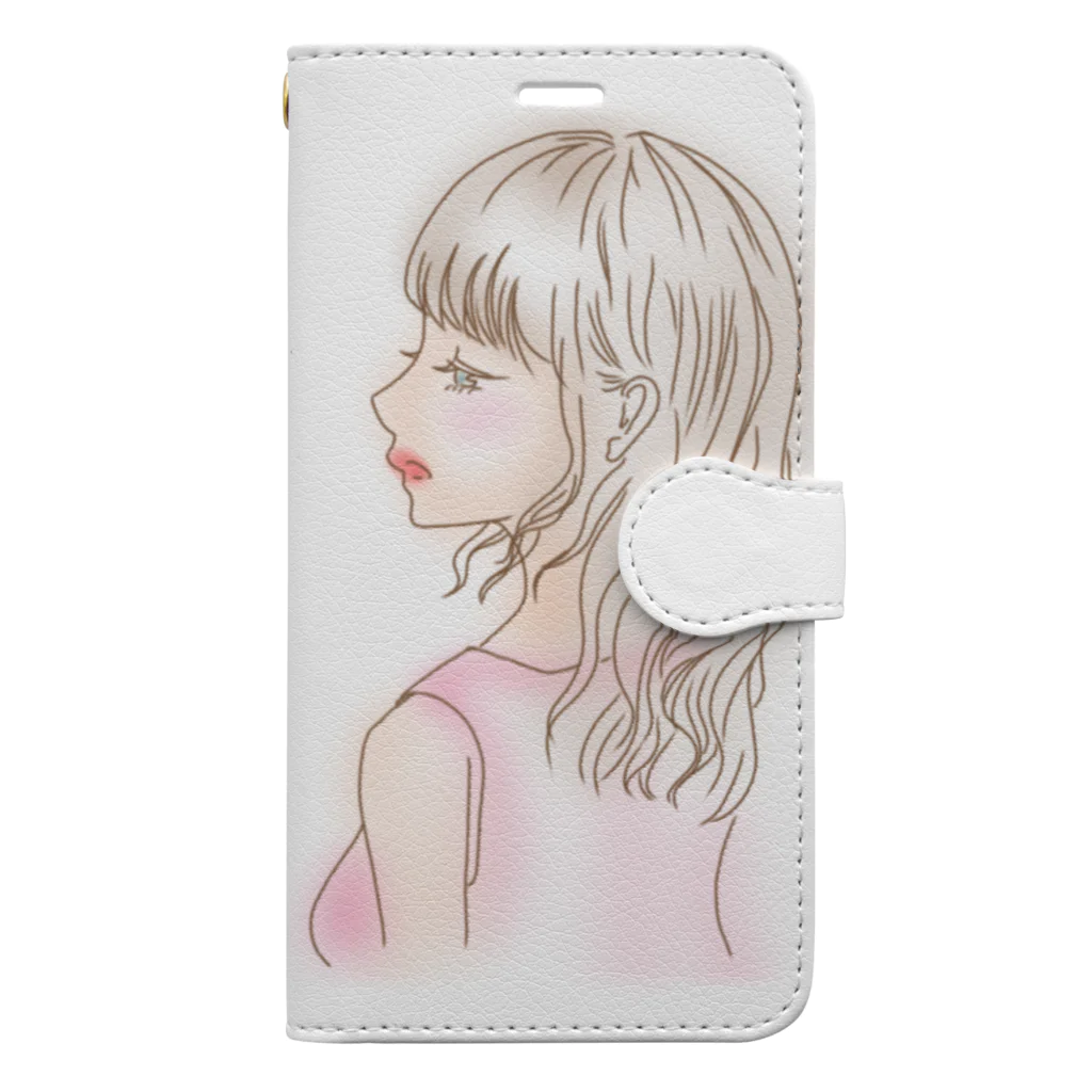 じゃすみんの春の横顔〜カラー〜 Book-Style Smartphone Case