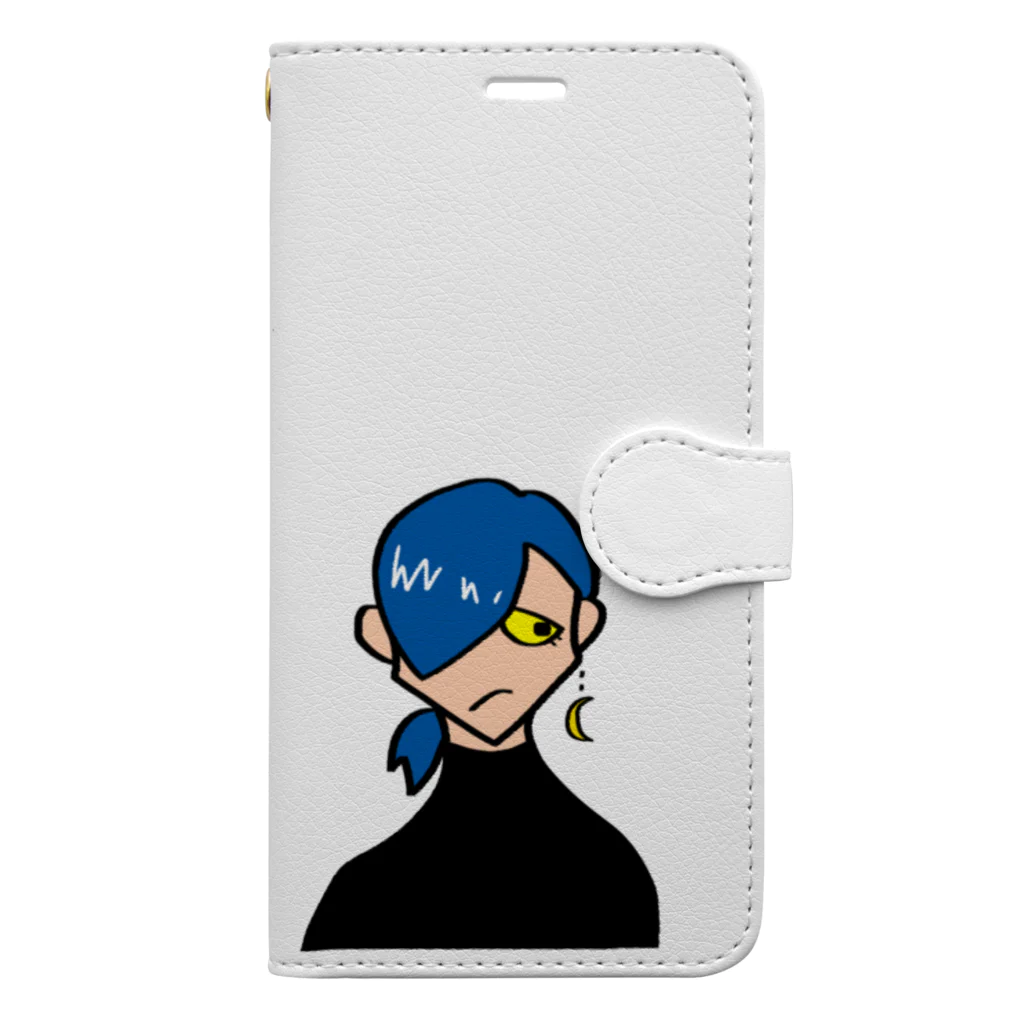 AkinagaSanのいちずぶるーくん Book-Style Smartphone Case