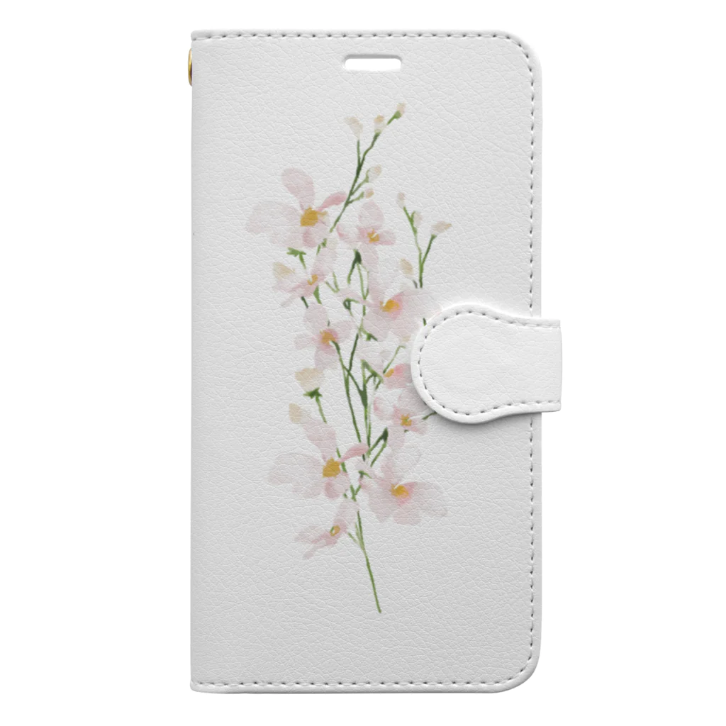 hugの手帳型iPhoneケース-White Book-Style Smartphone Case