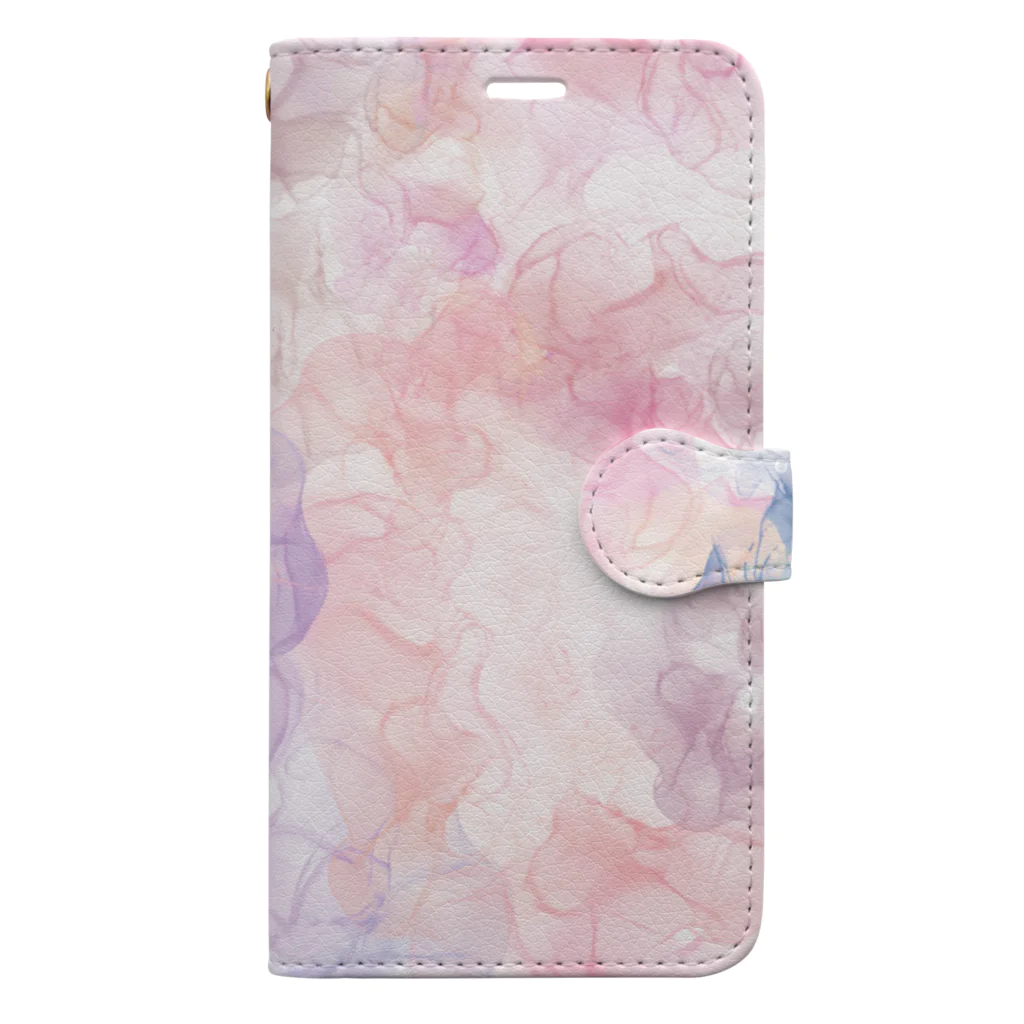 m_a_r_iのアルコールインクアート　パステル Book-Style Smartphone Case