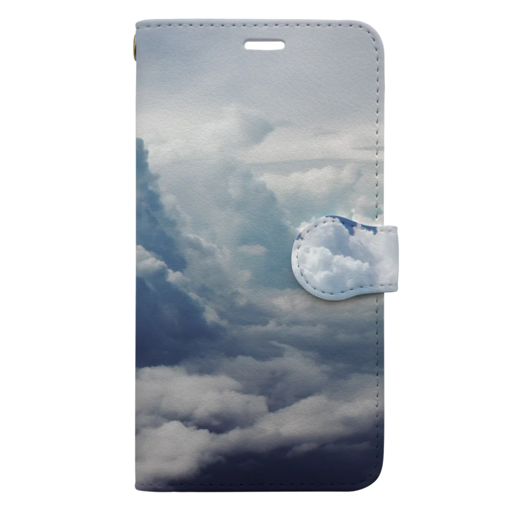 YASAKASAKUの雲スマホケース☁ Book-Style Smartphone Case