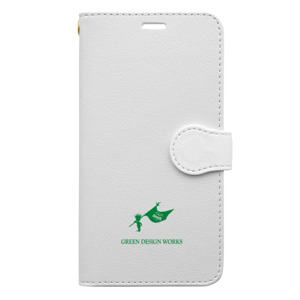 GREEN DESIGN WORKS　グリーンデザインワークスのGDW iPhoneケース（手帳型） ホワイト Book-Style Smartphone Case