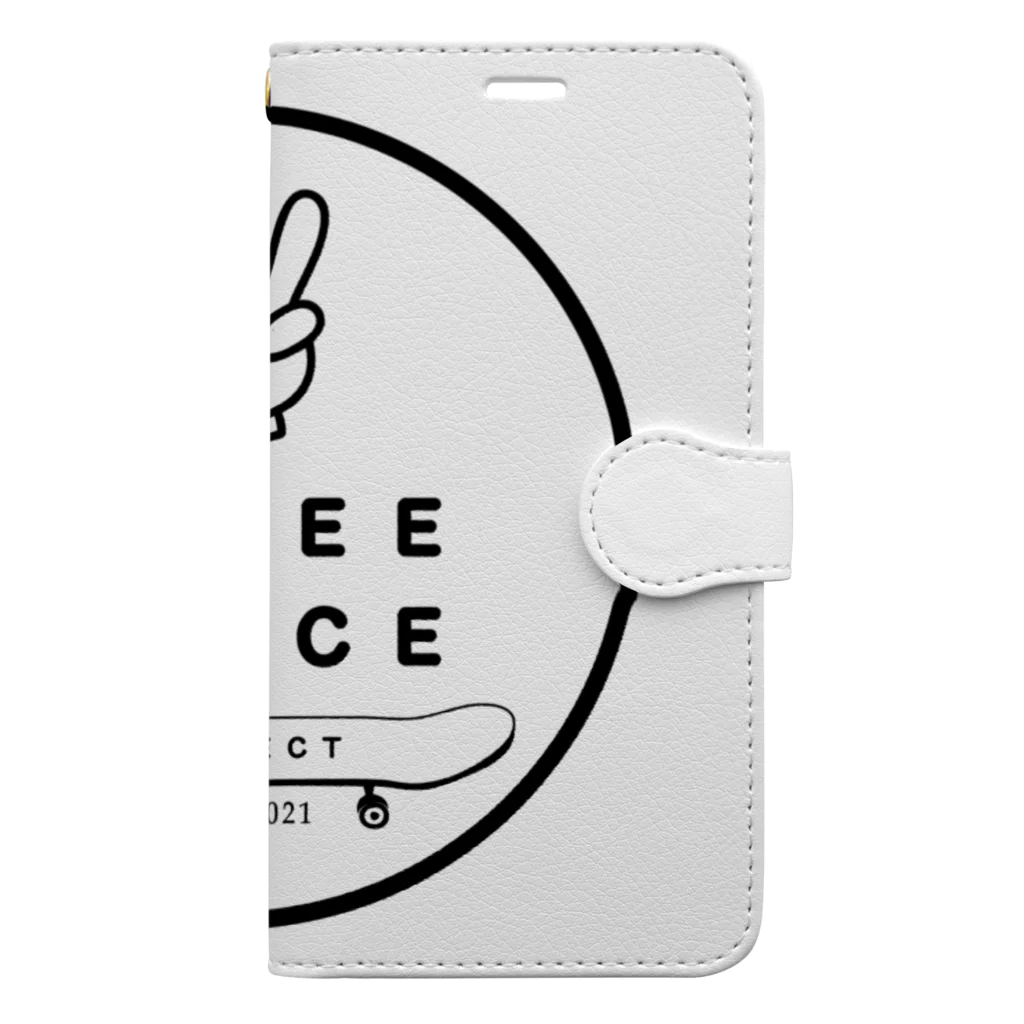 Three Peace Project グッズのThree Peace project 手帳型スマホケース